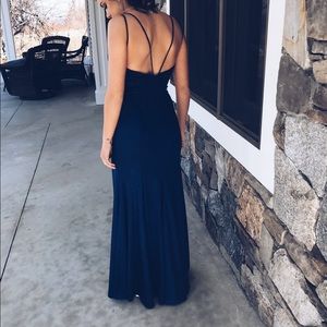 Royal blue prom dress